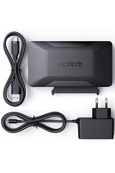 Adaptateur SATA vers USB 3.2 Gen 2, Câble Adaptateur pour Disque dur SSD/HDD 2.5/3.5 Pouces, Adaptateur d'Alimentation 12V/2A Inclus, Transfert Bon état reconditionné disponible sur Darty