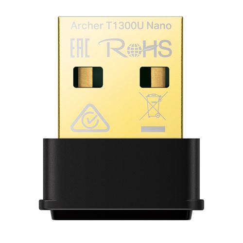 Adaptateur USB 2.0 Wi-Fi 6 TP-Link Archer T1300U Nano Noir État correct - 16,99 € Adaptateur USB 2.0 Wi-Fi 6 TP-Link Archer T1300U Nano Noir État correct reconditionné disponible sur Fnac