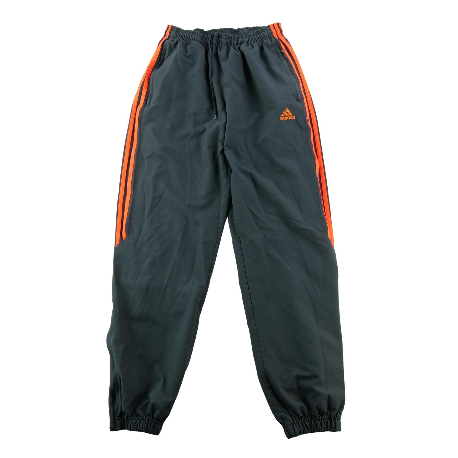 Adidas Jogging 3-Stripes Chevilles élastiquées Bandes orange Homme Taille XS Gris Très bon état Adidas reconditionné disponible sur Sporteed