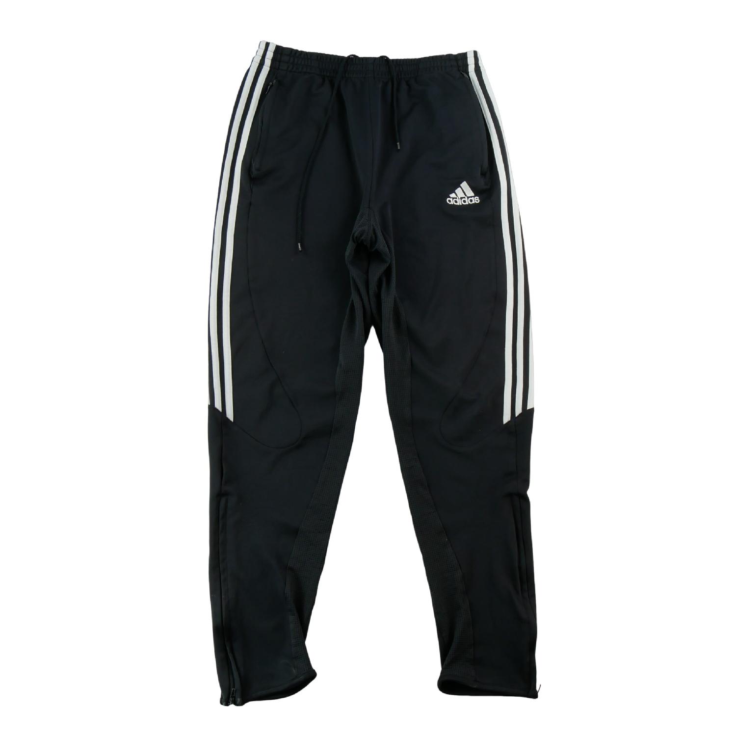 Adidas Jogging Pantalon 3-Stripes Y2K Vintage Poches zippées Homme Taille L Noir #QWE1195 Très bon état Adidas reconditionné disponible sur Sporteed