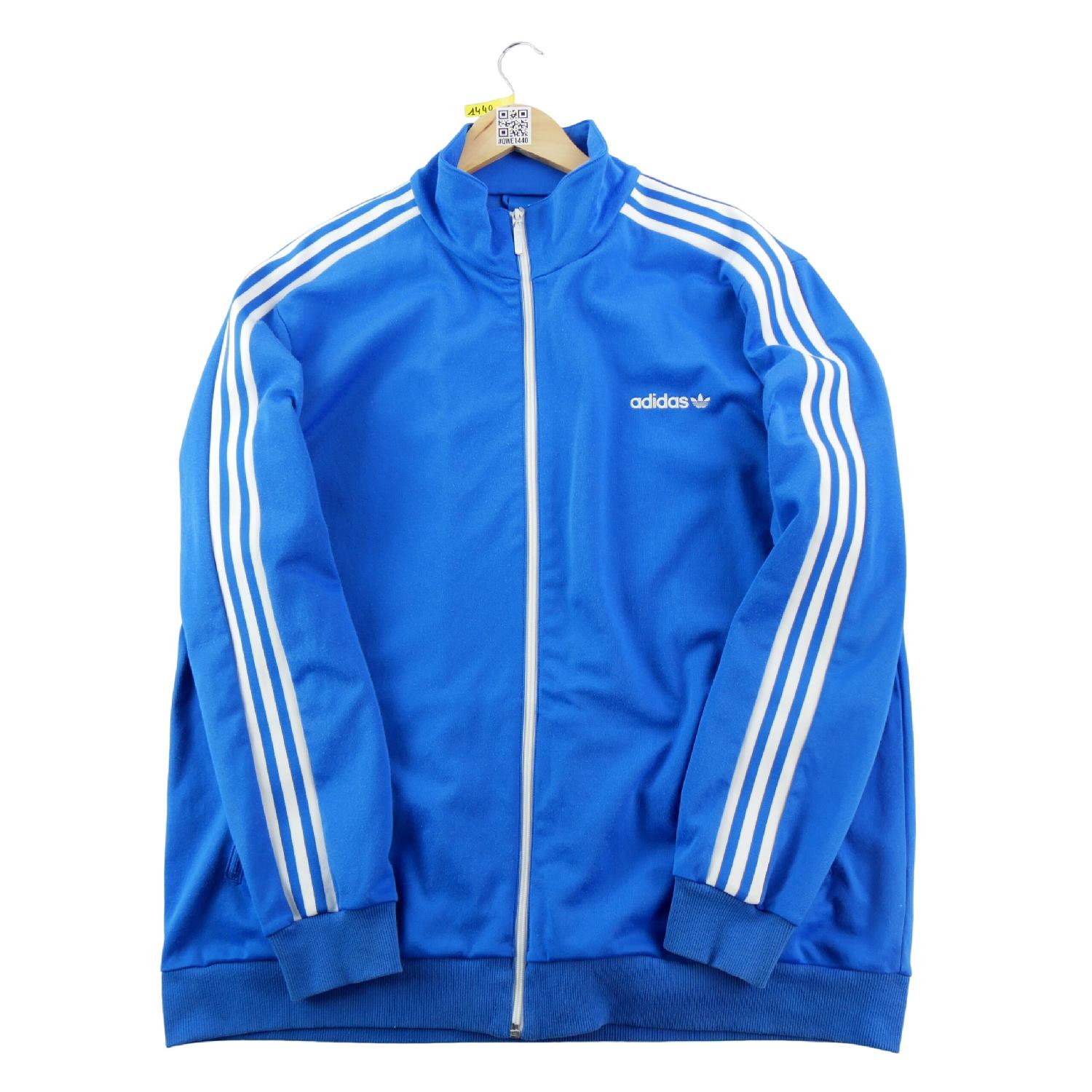 Adidas Veste de survêtements 3-Stripes Originals Trefoil brodé Col montant Homme Taille 2XL #QWE1440 Très bon état Adidas reconditionné disponible sur Sporteed