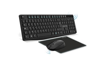 Advance - Clavier, souris et tapis de souris - sans fil - 2.4 GHz - AZERTY - Français - noir Très bon état reconditionné disponible sur Darty