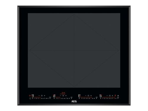 AEG TotalFlex IKE64683FB - Table de cuisson à induction - 4 plaques de cuisson - Niche - largeur : 56 cm - profondeur : 49 cm - avec bord à facettes - noir État correct AEG reconditionné disponible sur Fnac | Dero