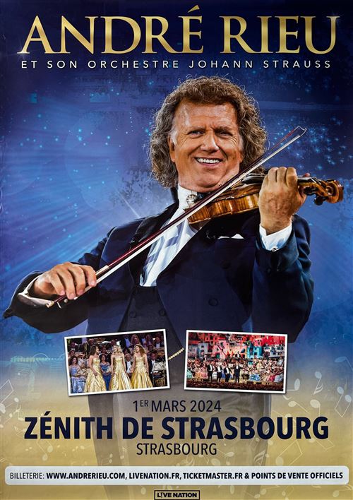 Acheter Affiche - André RIEU - Tournée 2024 - 80x120cm État correct - 17,99 € Affiche - André RIEU - Tournée 2024 - 80x120cm État correct N/A reconditionné disponible sur Fnac