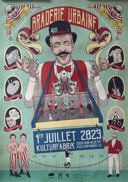 Acheter Affiche - Braderie Urbaine - Kulturfabrik 2023 - 64x80cm État correct - 10,99 € Affiche - Braderie Urbaine - Kulturfabrik 2023 - 64x80cm État correct reconditionné disponible sur Fnac