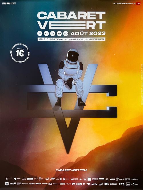 Affiche - Cabaret Vert - Festival 2023 - 60x80cm État correct reconditionné disponible sur Fnac