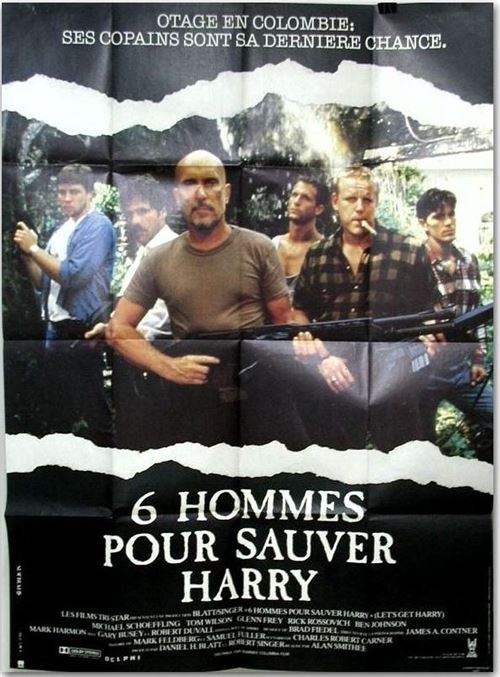 Affiche de Cinéma Originale - 6 Hommes pour sauver Harry - 1986 - Robert Duval - 116x156cm État correct N/A reconditionné disponible sur Fnac