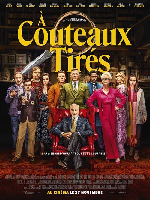 Affiche de Cinéma Originale - A Couteaux Tirés - 2019 - Daniel Craig - 116x156cm État correct N/A reconditionné disponible sur Fnac