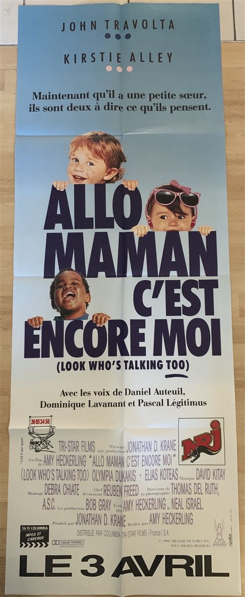 Affiche de Cinéma Originale - Allo Maman c'est encore moi - John Travolta - 60x160cm État correct N/A reconditionné disponible sur Fnac