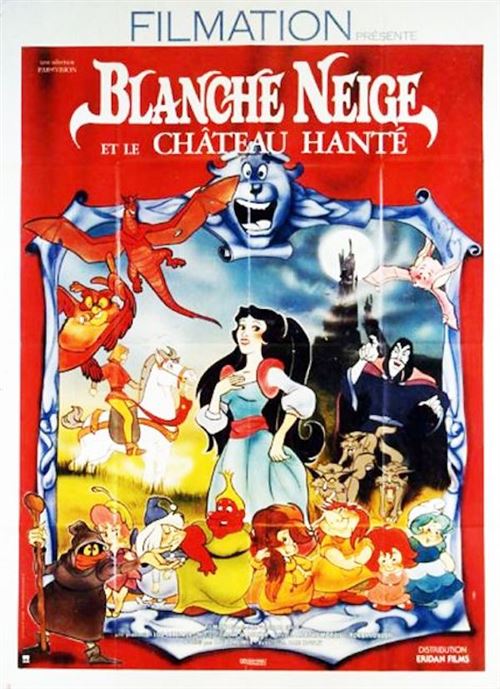 Affiche de Cinéma Originale - Blanche Neige et le Château hanté - 1990 - 120x160cm État correct N/A reconditionné disponible sur Fnac