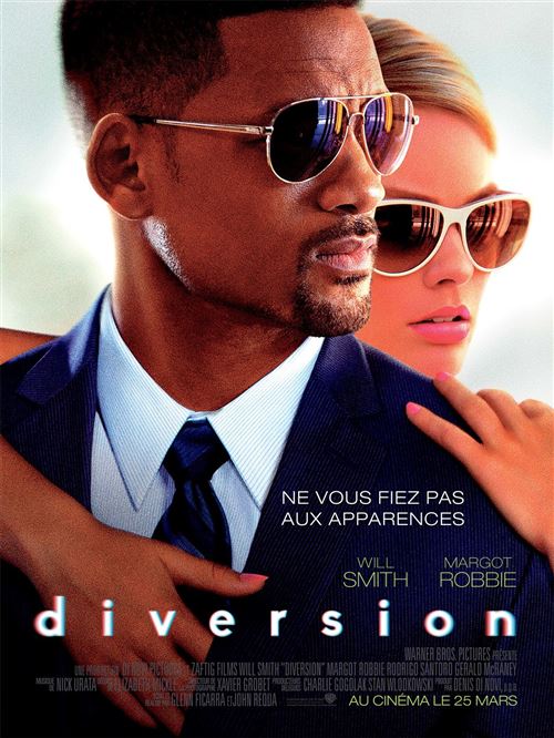 Affiche de Cinéma Originale - Diversion - 2015 - Will Smith, Margot Robbie - 120x160cm État correct N/A reconditionné disponible sur Fnac
