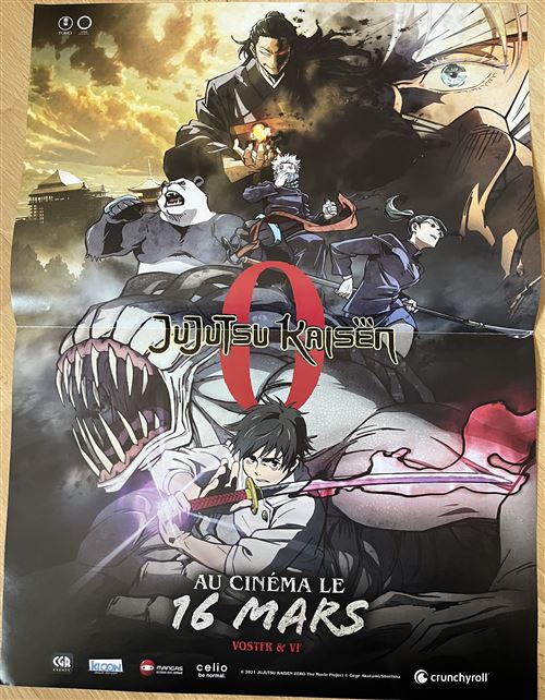 Affiche de Cinéma Originale - Jujutsu Kaisen - 40x60cm État correct N/A reconditionné disponible sur Fnac