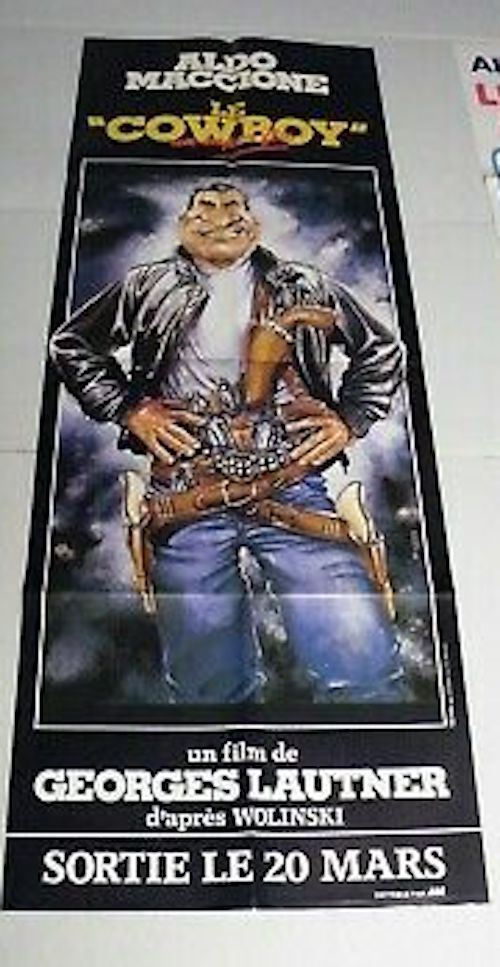 Affiche de Cinéma Originale - Le Cowboy - Aldo Maccione - 80x160cm État correct reconditionné disponible sur Fnac