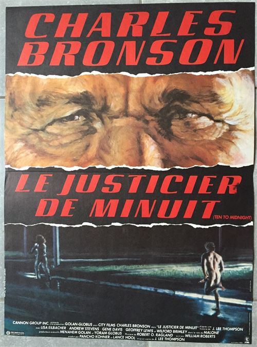 Affiche de Cinéma Originale - LE JUSTICIER DE MINUIT -Ten to Midnight - 1983 - Charles Bonson - 120x160cm État correct N/A reconditionné disponible sur Fnac
