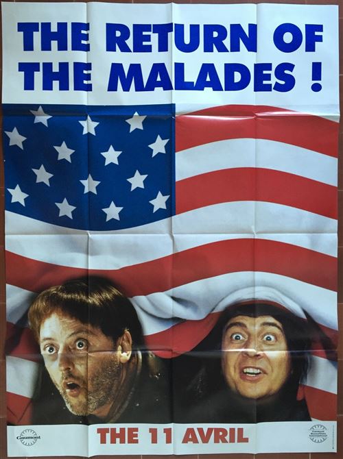 Affiche de Cinéma Originale - Les Visiteurs en Amérique - The Return of the Malades - 120x160cm État correct N/A reconditionné disponible sur Fnac