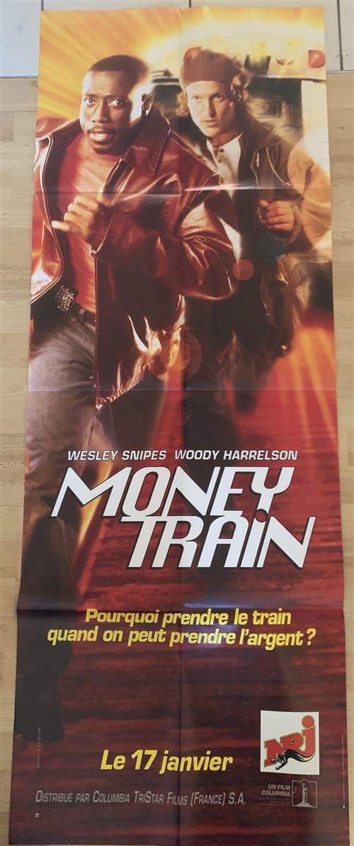 Affiche de Cinéma Originale - Money Train - 1995 - Woody Harrelson - 60x160cm État correct reconditionné disponible sur Fnac