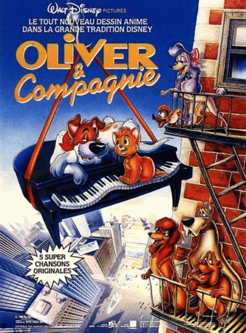 Affiche de Cinéma Originale - Oliver & Compagnie - 120x160cm État correct N/A reconditionné disponible sur Fnac