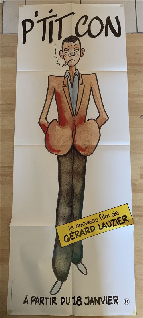 Affiche de Cinéma Originale - P'Tit Con - Gérard LAUZIER - 60x160cm État correct N/A reconditionné disponible sur Fnac