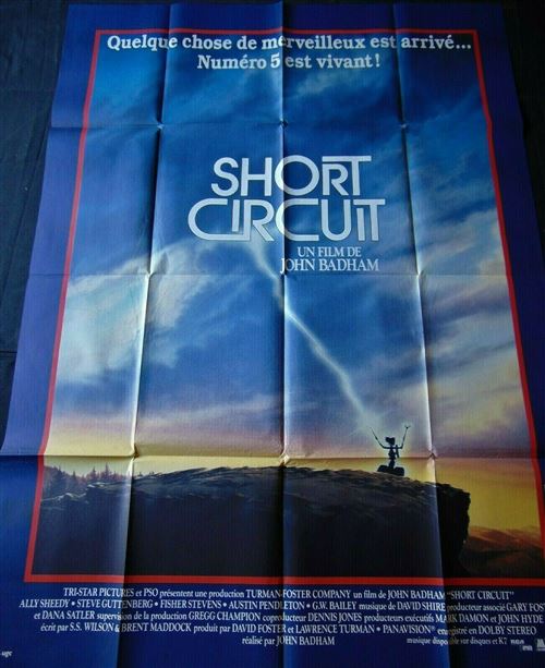 Affiche de Cinéma Originale - Short Circuit - John Badham - 116x158cm État correct reconditionné disponible sur Fnac