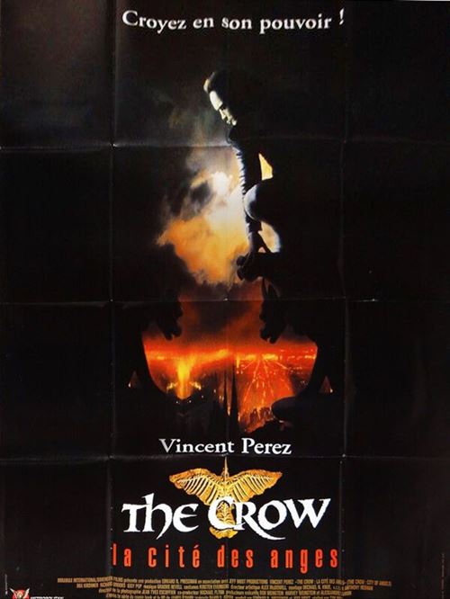 Affiche de Cinéma Originale - The Crow 2 : La Cité Des Anges - 1997 - Vincent Perez - 120x160cm État correct N/A reconditionné disponible sur Fnac