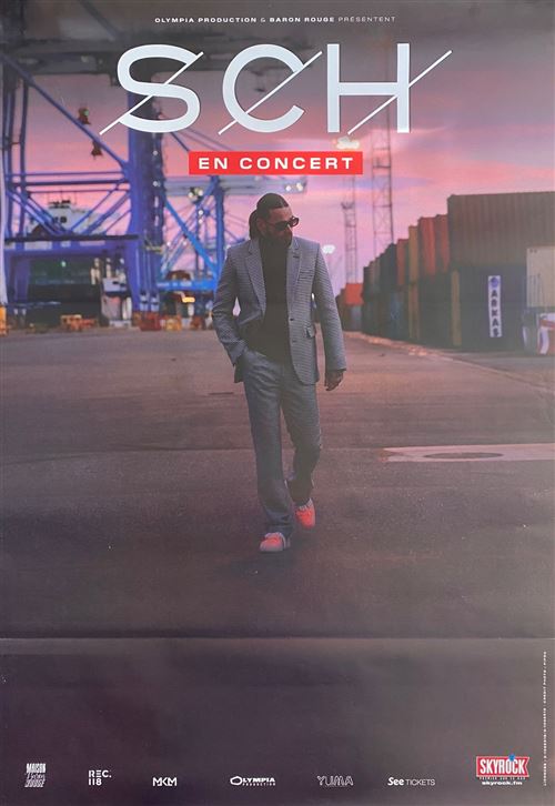 Affiche de concert originale - SCH - 2022 - En concert - 70x100cm État correct N/A reconditionné disponible sur Fnac