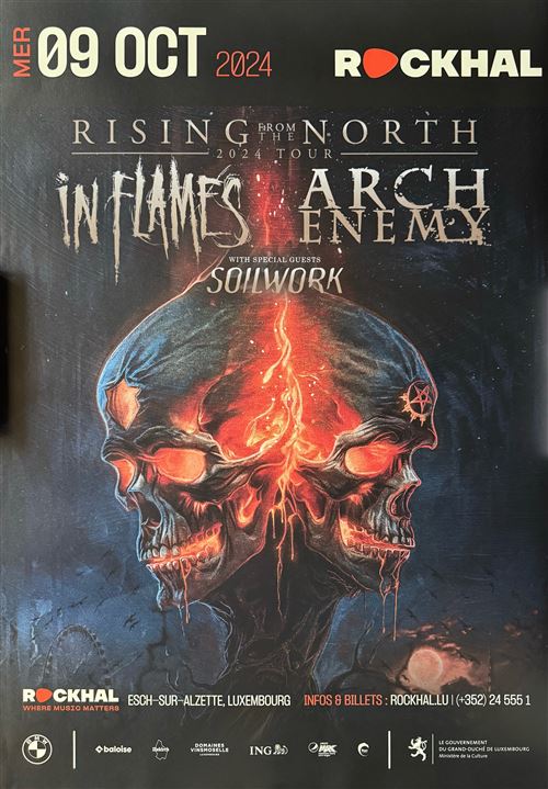 Affiche - In Flames & Arch Enemy - Rising From The North Tour 2024 - 60x86cm État correct N/A reconditionné disponible sur Fnac