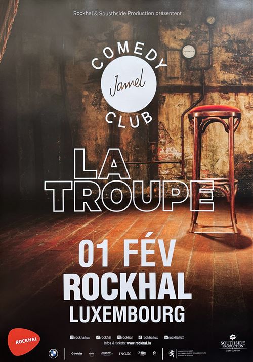 Acheter Affiche - Jamel Comedy Club - La Troupe 2002 Luxembourg - 60x80cm État correct - 11,99 € Affiche - Jamel Comedy Club - La Troupe 2002 Luxembourg - 60x80cm État correct reconditionné disponible sur Fnac