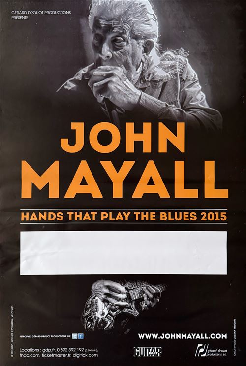 Affiche - John Mayall - Hands That Play The Blues 2015 - 40x60cm État correct N/A reconditionné disponible sur Fnac