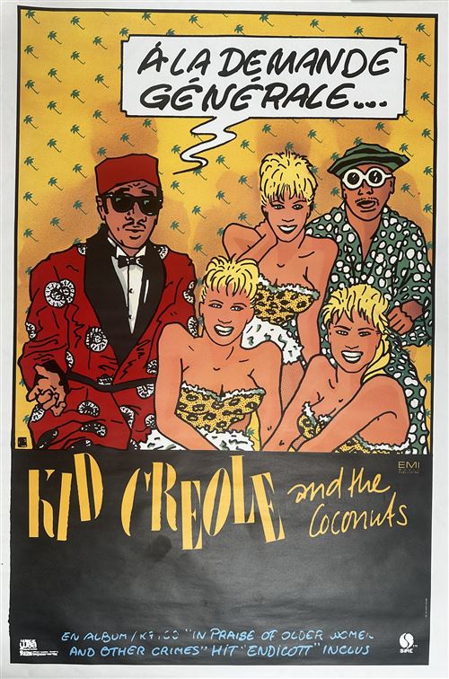Affiche - Kid Creole and the Coconuts - 1985 - In Praise of Older Women - 80x120cm État correct N/A reconditionné disponible sur Fnac