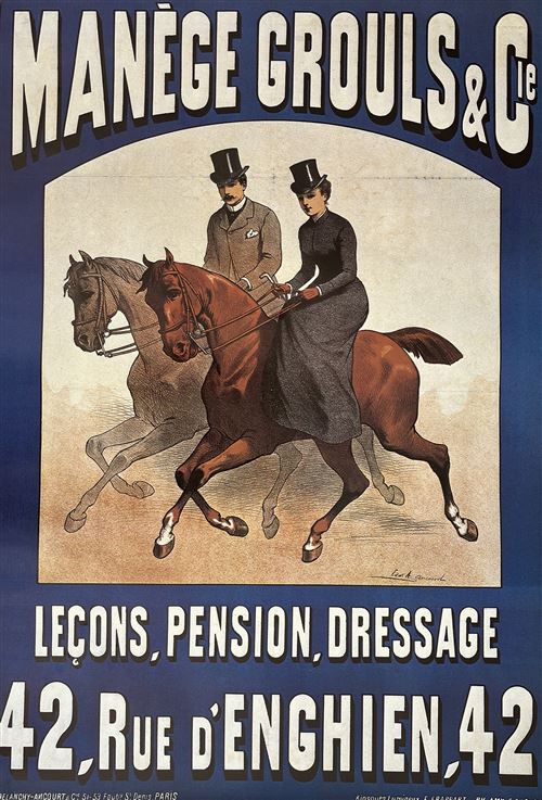 Affiche - Manége Grouls & Cie - Cheval - Dressage - Edward Ancourt - 58,5x82cm État correct N/A reconditionné disponible sur Fnac