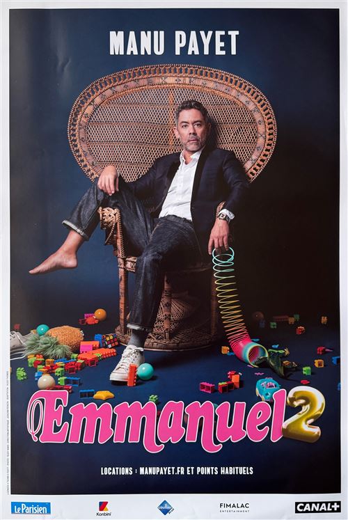 Affiche - Manu PAYET - Emmanuel 2 - 40x60cm État correct reconditionné disponible sur Fnac