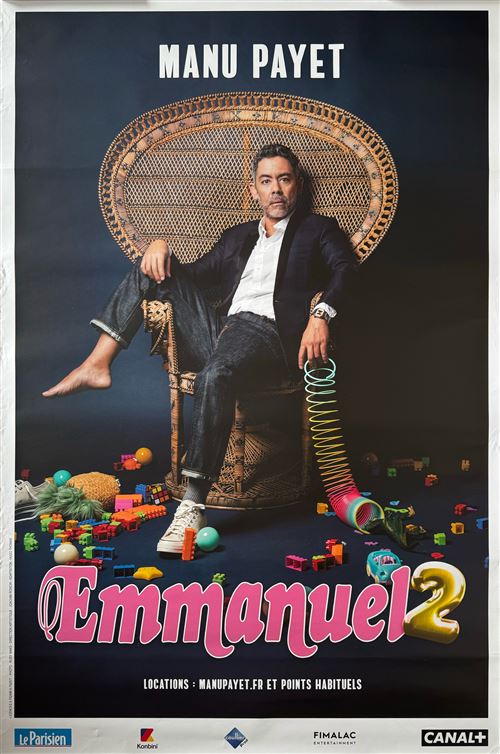 Affiche - Manu Payet - Emmanuel 2 - 78x116cm État correct - 13,99 € Affiche - Manu Payet - Emmanuel 2 - 78x116cm État correct reconditionné disponible sur Fnac