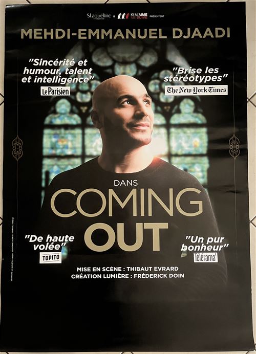 Affiche - Mehdi-Emmaneul DJAADI - Coming out - 80x120cm État correct - 17,99 € Affiche - Mehdi-Emmaneul DJAADI - Coming out - 80x120cm État correct N/A reconditionné disponible sur Fnac