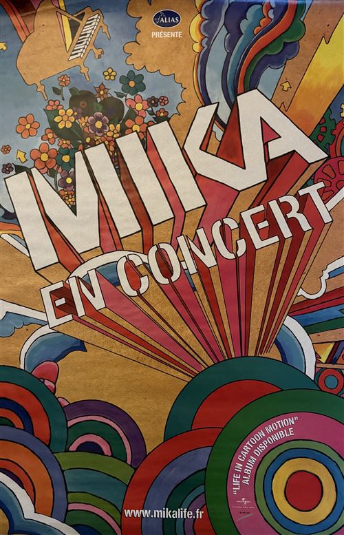 Affiche - MIKA - Life In Cartoon - 80X120cm État correct N/A reconditionné disponible sur Fnac