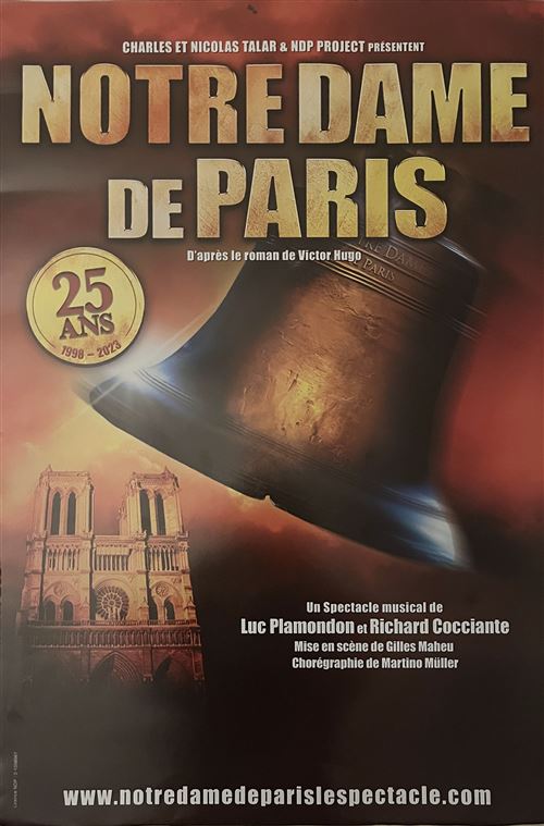 Affiche - Notre Dame de Paris - Spectacle Musicale - 40x60cm État correct N/A reconditionné disponible sur Fnac
