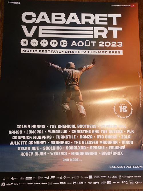 Acheter Affiche - PLK - Calvin Harris - Cabaret Vert - Festival - 60x80cm État correct - 11,99 € Affiche - PLK - Calvin Harris - Cabaret Vert - Festival - 60x80cm État correct reconditionné disponible sur Fnac