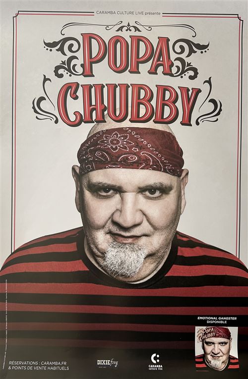 Affiche - Popa Chubby - Emotional Gangster - 40x60cm État correct N/A reconditionné disponible sur Fnac