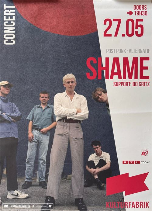 Acheter Affiche - Shame - Concert Luxembourg 2024 - 60x86cm État correct - 17,99 € Affiche - Shame - Concert Luxembourg 2024 - 60x86cm État correct N/A reconditionné disponible sur Fnac