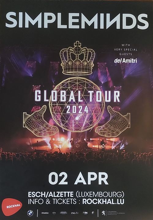 Acheter Affiche - Simple Minds - 2024 - Global Tour - 60x84cm État correct - 14,99 € Affiche - Simple Minds - 2024 - Global Tour - 60x84cm État correct reconditionné disponible sur Fnac