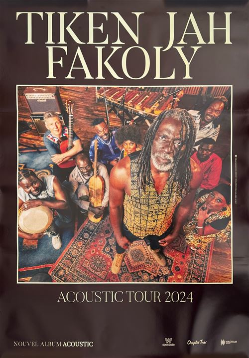 Affiche - Tiken Jah Fakoly - Acoustic Tour 2024 - 80x120cm État correct N/A reconditionné disponible sur Fnac