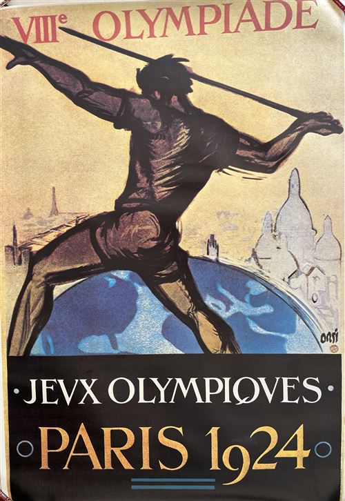Affiche - Viiie Olympiade - Paris 1924 - 59x84cm État correct N/A reconditionné disponible sur Fnac