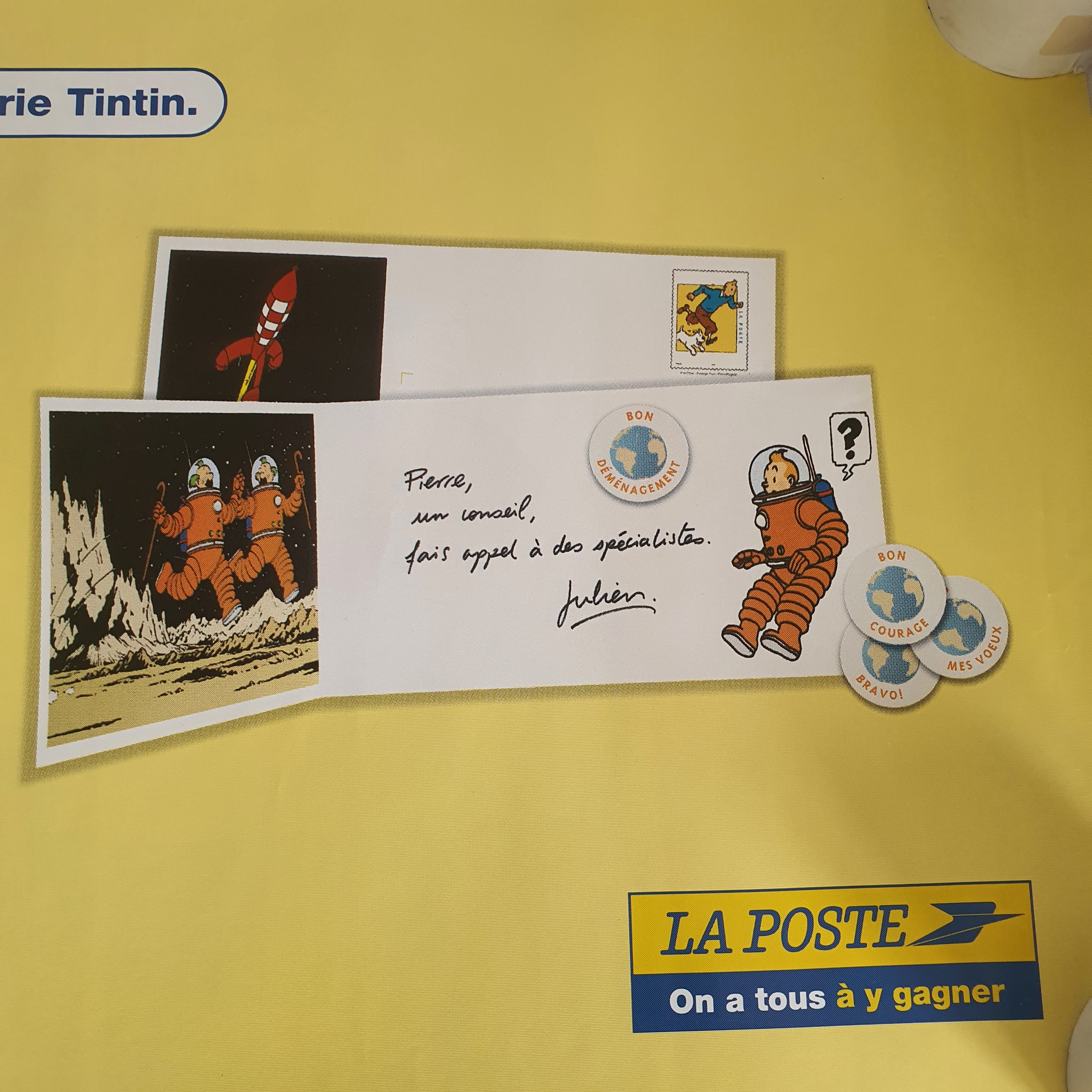 Voir photo 7 de Affiches Postales Équipe de France 98 et Tintin Affiches Postales Équipe de France 98 et Tintin État correct reconditionné photo 7