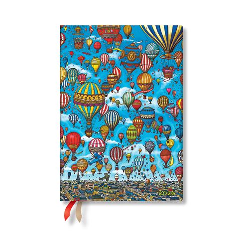 Agenda civil flexi midi 1 jour par page Paperblanks 2026 Festival de Montgolfieres État correct Paperblanks reconditionné disponible sur Fnac