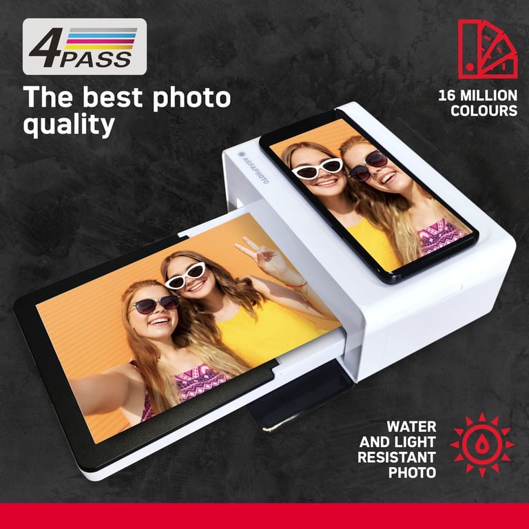 Voir photo 2 de AGFA AMO46 Imprimante Photo Realpix Moment - 4*6 - Bluetooth - Blanc - Excellent état | Dero AGFA AMO46 Imprimante Photo Realpix Moment - 4*6 - Bluetooth - Blanc - Excellent état Parfait état Agfa reconditionné photo 2 | Dero