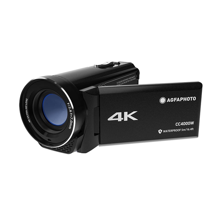 AgfaPhoto CC4000W caméscope numérique Caméscope portatif 24 MP 4K Ultra HD Noir - Excellent état Parfait état Agfa Photo reconditionné disponible sur Pixmania