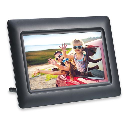 AgfaPhoto Foto Frame Cadre photo numérique 17.8 cm 7 pouces 1024 x 600 Pixel 8 Mo noir État correct N/A reconditionné disponible sur Fnac