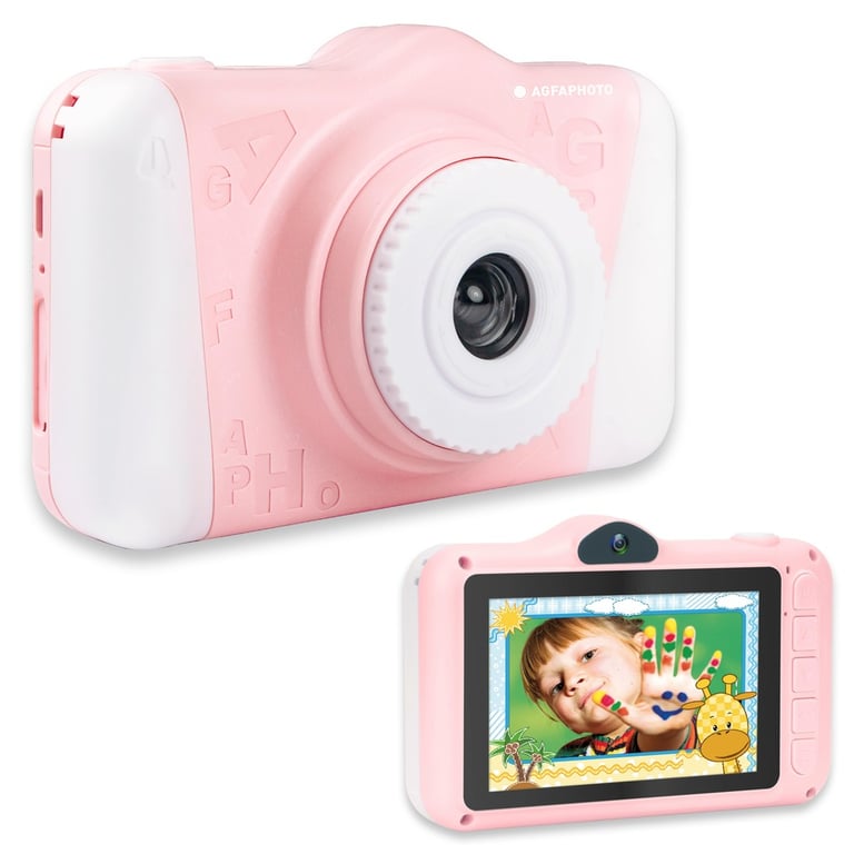 AGFAPHOTO Realikids Cam 2 - Appareil Photo Enfant, Mode Selfie, Photo & Vidéo, Écran LCD 3,5'', Filtres Photo, Batterie Lithium - Excellent état Parfait état Agfa Photo reconditionné disponible sur Pixmania