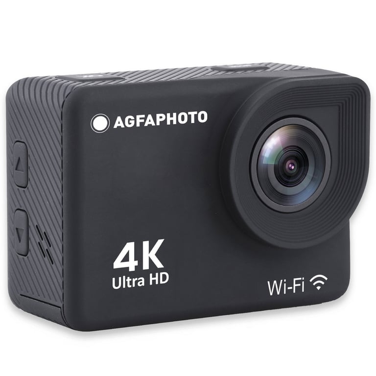 AGFAPHOTO Realimove AC9000 - Caméra Sport Action Cam 4K, Objectif Grand Angle 170°, Photo 12MP, Écran LCD 2.0'', Stabilisation Électronique, Boîtier Étanche 30m, WiFi, Batterie Lithium - Noir - Excellent état Parfait état reconditionné disponible sur Pixmania