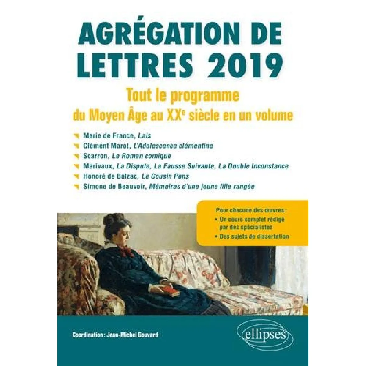 Agrégation de lettres 2019 : tout le programme du Moyen Age au XXe siècle en un volume État correct - 14,88 € Agrégation de lettres 2019 : tout le programme du Moyen Age au XXe siècle en un volume État correct N/A (Il ne s'agit pas d'une marque reconditionné disponible sur Rue du Commerce Seconde Vie