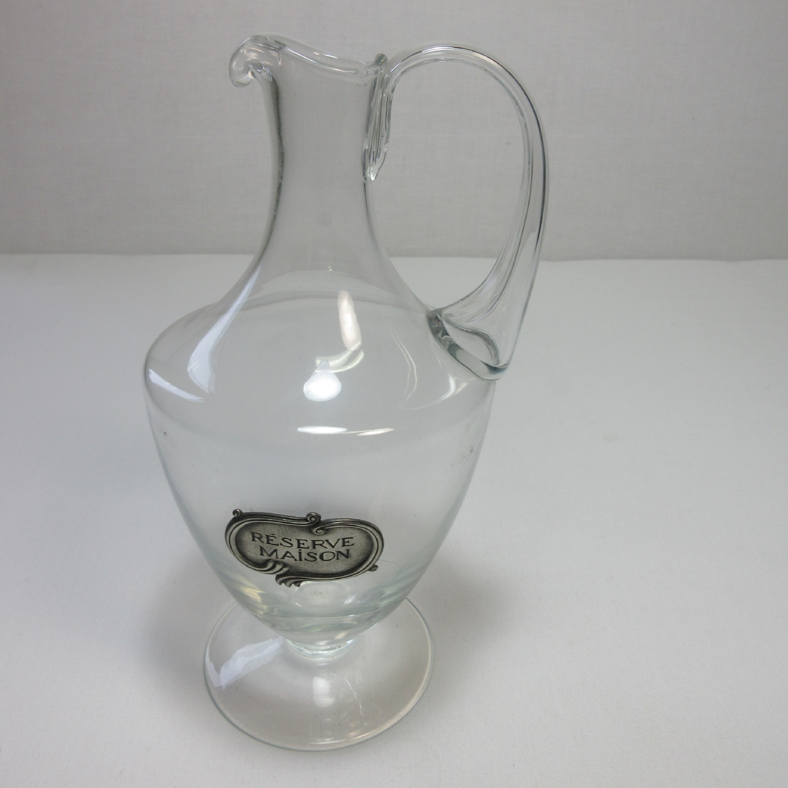 Voir photo 2 de Aiguière en verre et étain Aiguière en verre et étain Bon état reconditionné photo 2